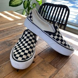 Vans Checkered Platform Slip-on